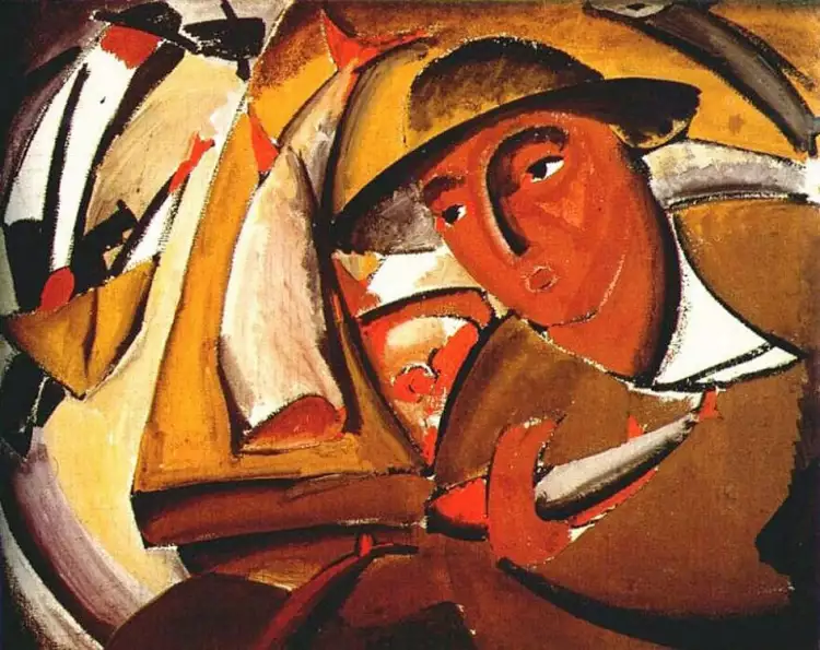 Владимир Татлин. Картина «Продавец рыб», 1911