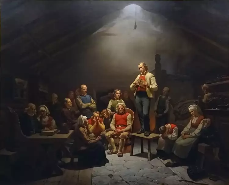 Адольф Тидеманд. Картина «Гаугианцы», 1848 Адольф Тидеманд. Картина «Гаугианцы», 1848