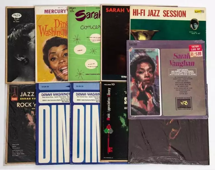 Пластинки Дины Вашингтон и Сары Воан