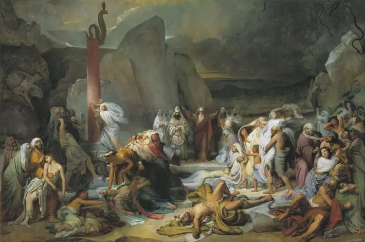 Федор Бруни. Картина «Медный змий», 1841