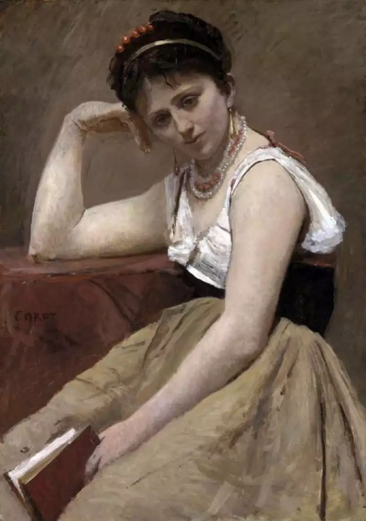 Камиль Коро. «Прерванное чтение», 1870 Камиль Коро. «Прерванное чтение», 1870
