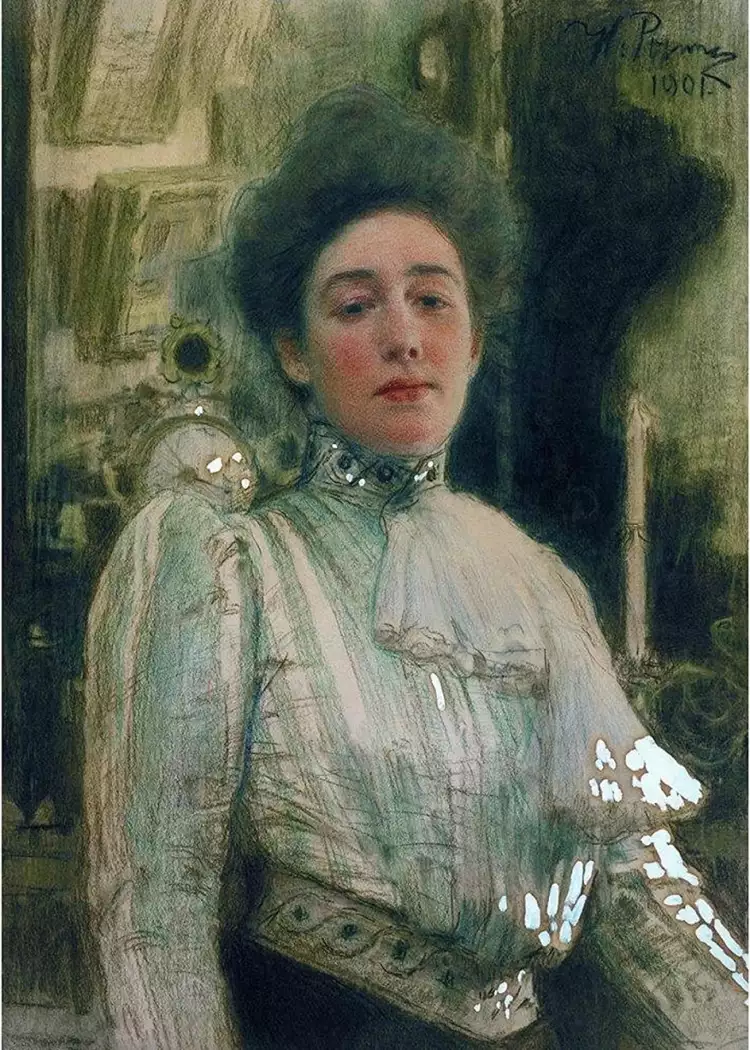 Pastell. Ilja Repin. Porträt von Alexandra Botkina, 1901 Pastell. Ilja Repin. Porträt von Alexandra Botkina, 1901