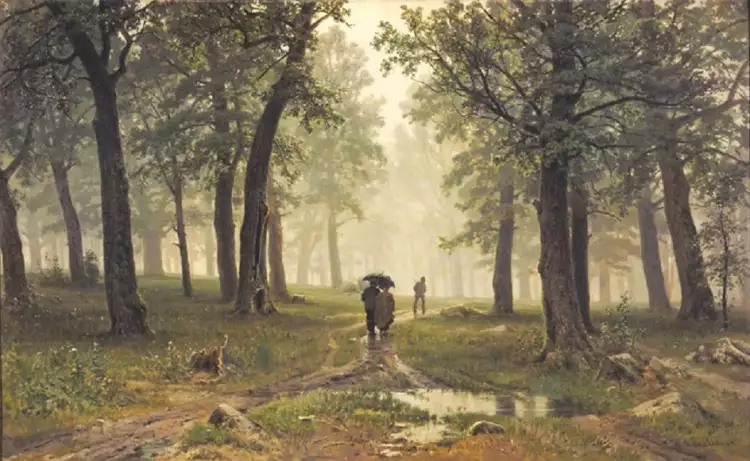 Иван Шишкин. «Дождь в дубовом лесу», 1891 Иван Шишкин. «Дождь в дубовом лесу», 1891