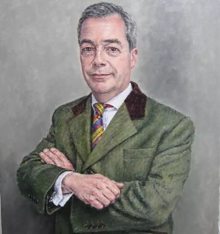 Портрет Найджела Фаража кисти Дэвида Гриффитса Портрет Найджела Фаража кисти Дэвида Гриффитса