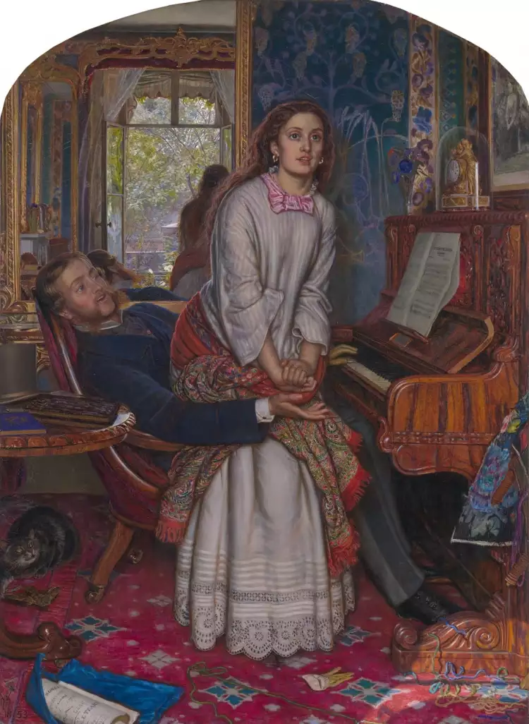 Уильям Холман Хант. Картина «Пробудившийся стыд», 1853 Уильям Холман Хант. Картина «Пробудившийся стыд», 1853