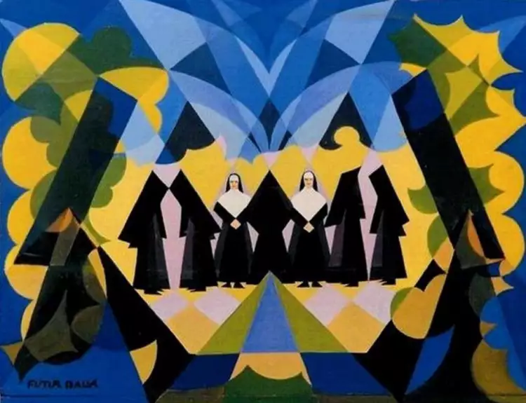 Джакомо Балла. Картина «Монахини», 1925 Джакомо Балла. Картина «Монахини», 1925