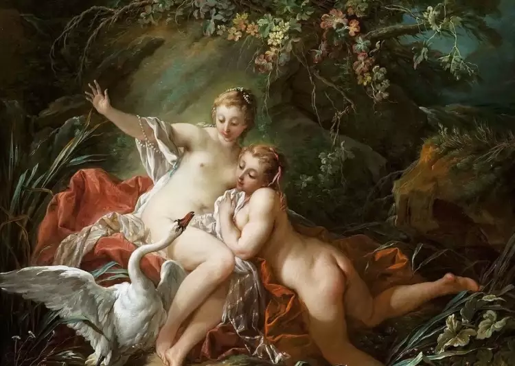 Rococo. François Boucher. Léda et le cygne, 1742 Rococo. François Boucher. Léda et le cygne, 1742