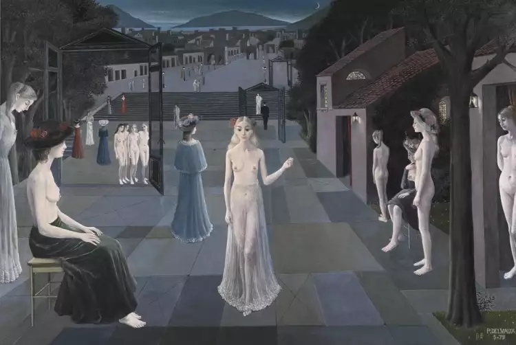 Поль Дельво. Картина «Дорога в Рим», 1979 Поль Дельво. Картина «Дорога в Рим», 1979