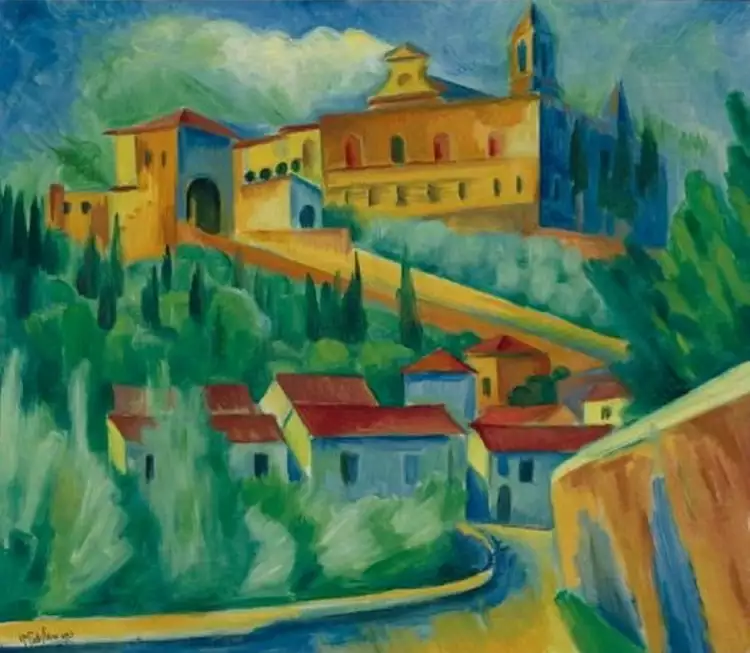 Макс Пехштейн. «Картезианский монастырь во Флоренции», 1913