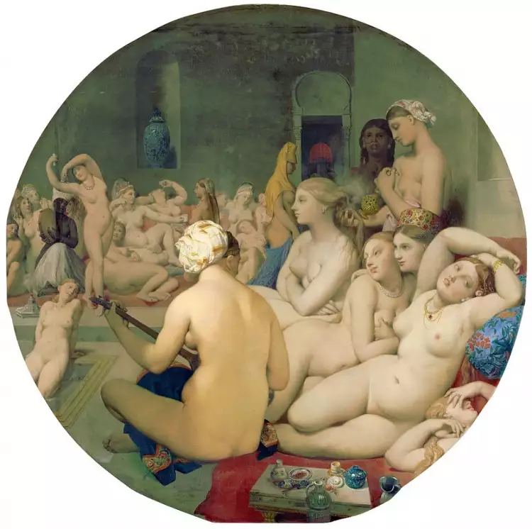 Ориентализм. Жан-Огюст-Доминик Энгр. Картина «Турецкая баня», 1862 Ориентализм. Жан-Огюст-Доминик Энгр. Картина «Турецкая баня», 1862