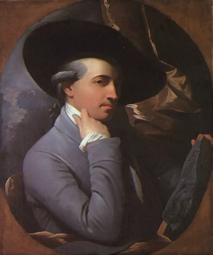Бенджамин Уэст. Картина «Автопортрет», 1770