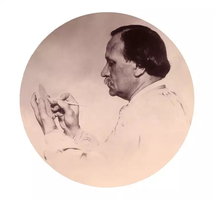 Жюль-Клеман Шаплен. Фотопортрет художника, 1890 Жюль-Клеман Шаплен. Фотопортрет художника, 1890