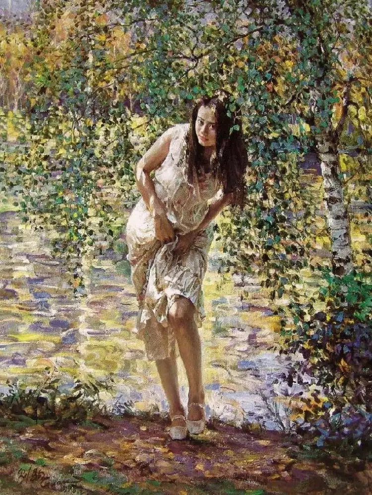 Китайское ню. «Девушка и березы»