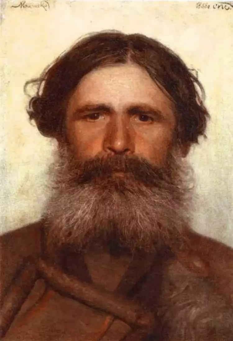Portrait. Ivan Kramskoi. Portrait of a peasant, 1868 Portrait. Ivan Kramskoi. Portrait of a peasant, 1868