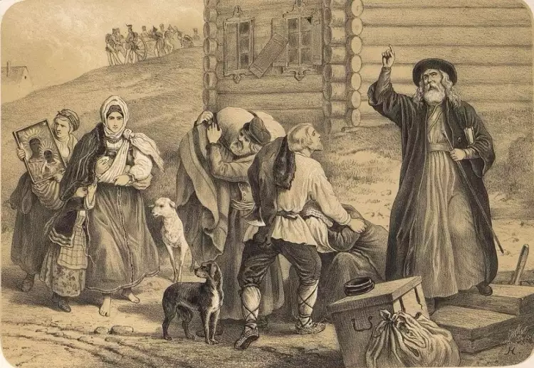 Михаил Микешин. Рисунок «Вторжение французов в Россию в 1812 году», 1865 Михаил Микешин. Рисунок «Вторжение французов в Россию в 1812 году», 1865