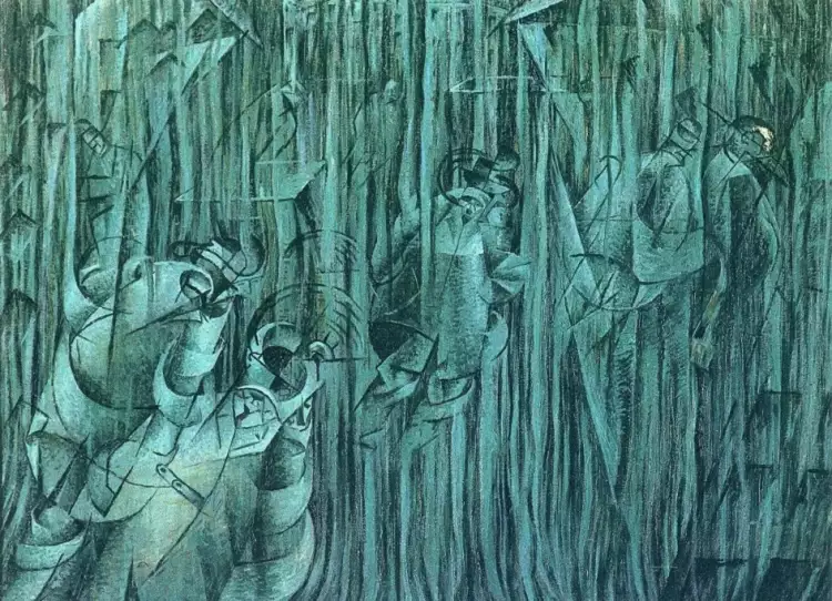 Умберто Боччони. Триптих «Состояния души», картина III «Те, кто остаются», 1911