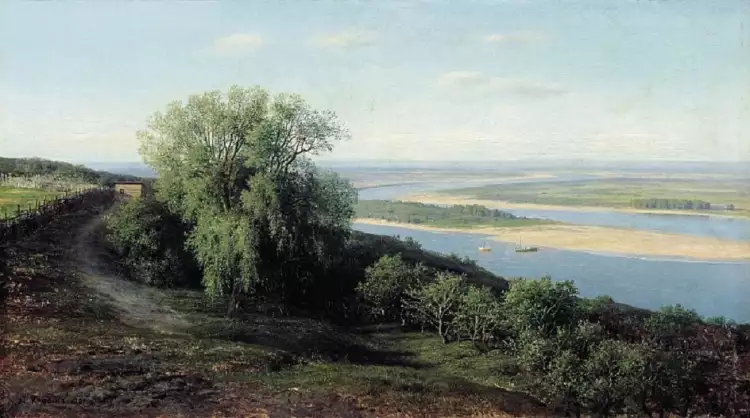 Картины русских художников о природе. Михаил Клодт. «Волга под Симбирском» Картины русских художников о природе. Михаил Клодт. «Волга под Симбирском»