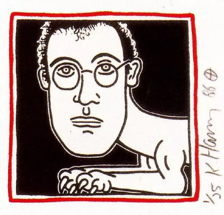 Кит Харинг. Картина «Автопортрет», 1986