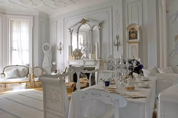 Скандинавский стиль. Интерьер в классическом густавианском стиле