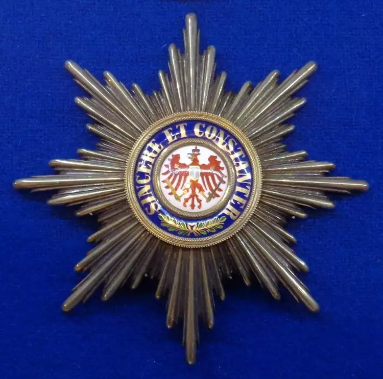 Орден Красного орла. Звезда Большого креста, 1858-1918 гг.