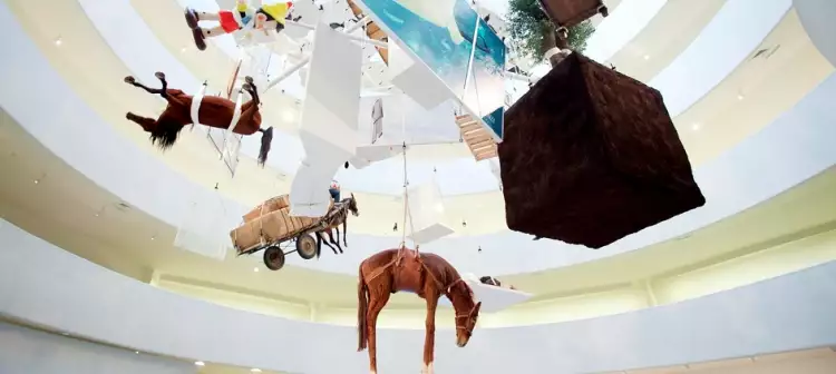 Топ-5 музеев Европы. Музей Гуггенхайма, одна из инсталляций