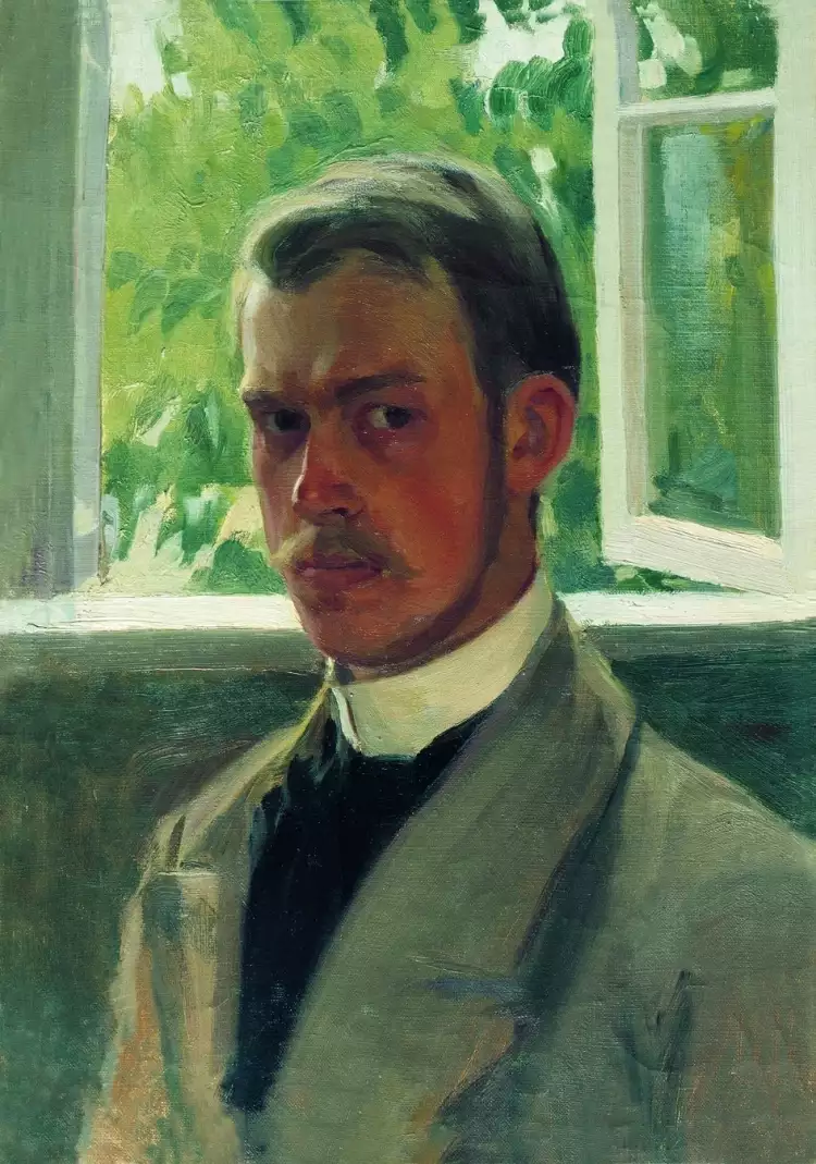 Борис Кустодиев. «Автопортрет у окна», 1899 Борис Кустодиев. «Автопортрет у окна», 1899