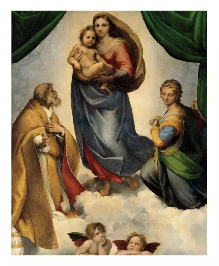 Топ-10 самых знаменитых картин мира. Сикстинская мадонна, Рафаэль Топ-10 самых знаменитых картин мира. Сикстинская мадонна, Рафаэль