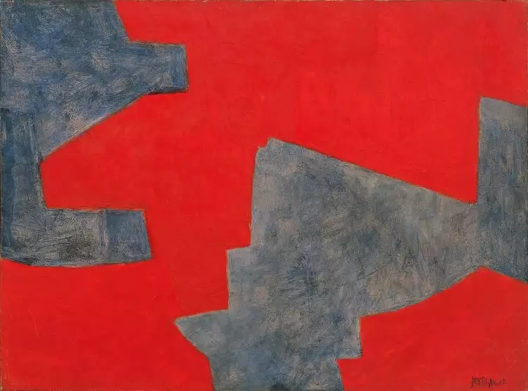 Серж Поляков. Картина «Абстрактная композиция», 1962