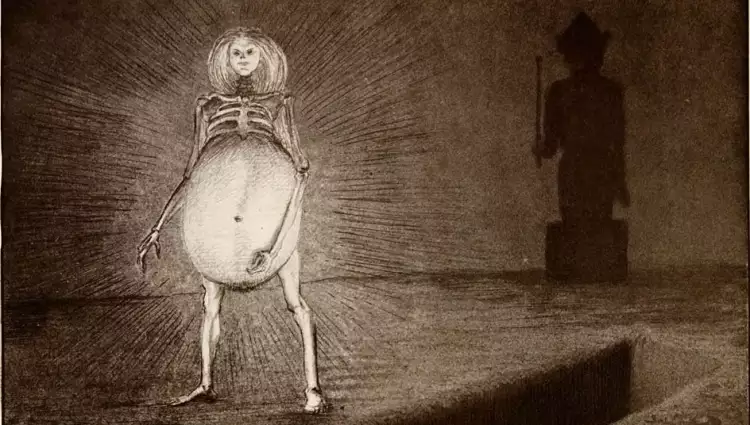 Альфред Кубин. Гравюра «Яйцо», 1902