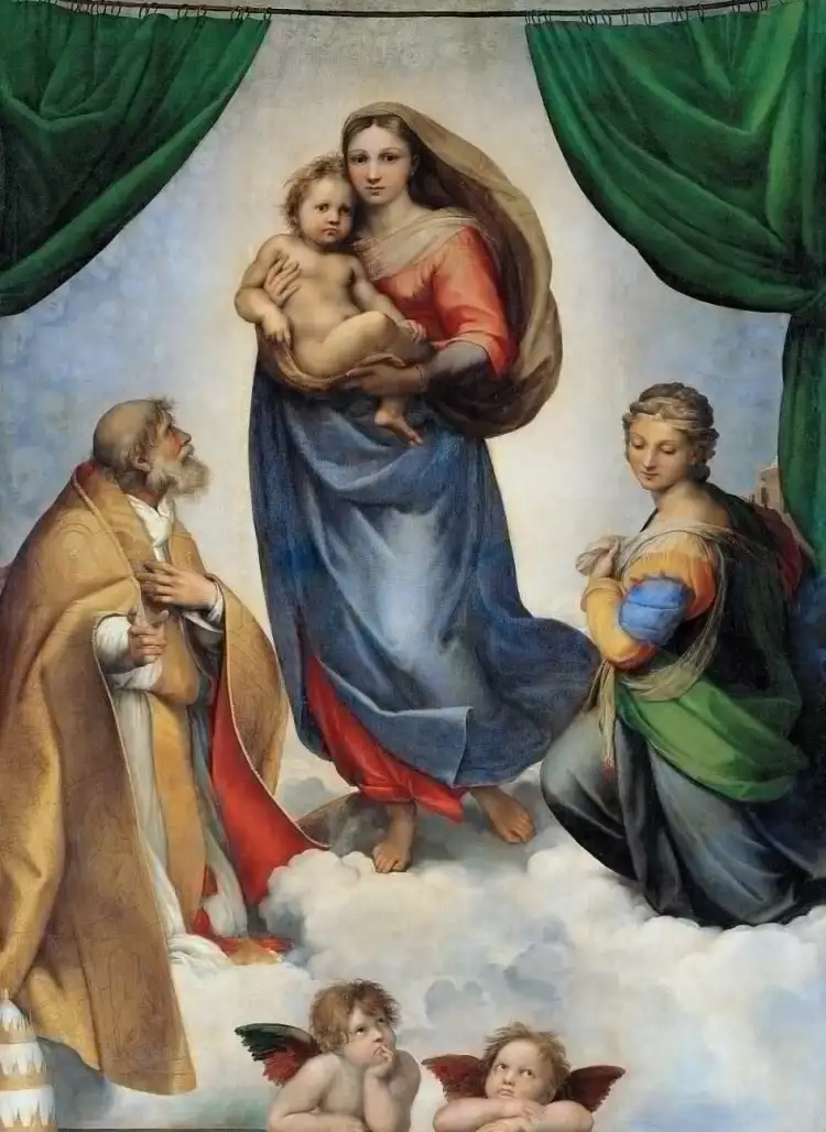 10 berühmtesten italienischen Künstler. Raffael. Sixtinische Madonna, 1514