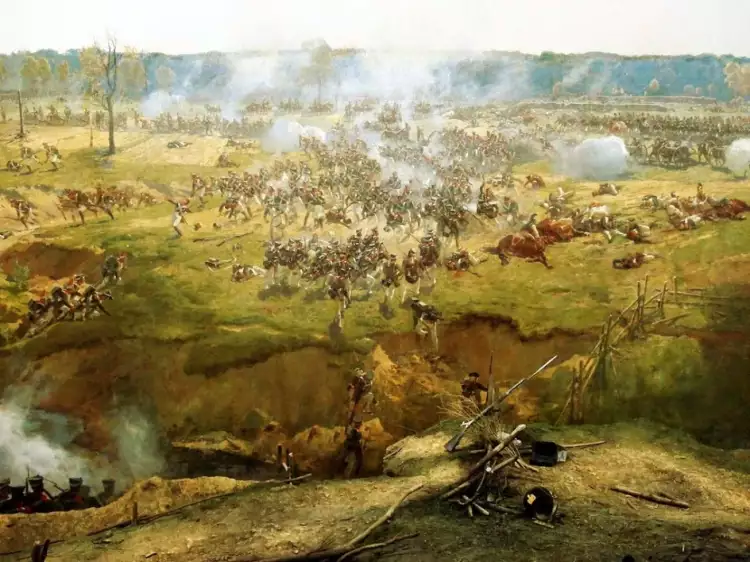 Франц Рубо. Панорама «Бородинская битва» (фрагмент), 1911-1912