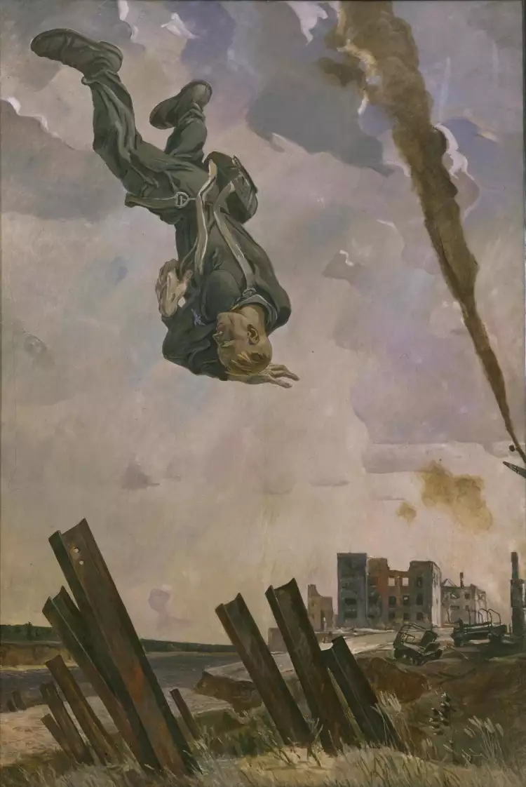 Александр Дейнека. «Сбитый ас», 1943