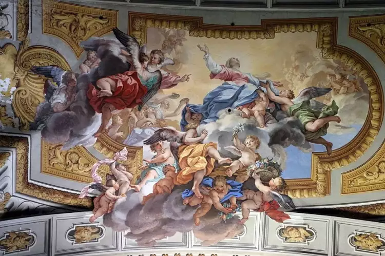 La fresque. Andrea Pozzo. Le Triomphe de saint Ignace, 1690 La fresque. Andrea Pozzo. Le Triomphe de saint Ignace, 1690