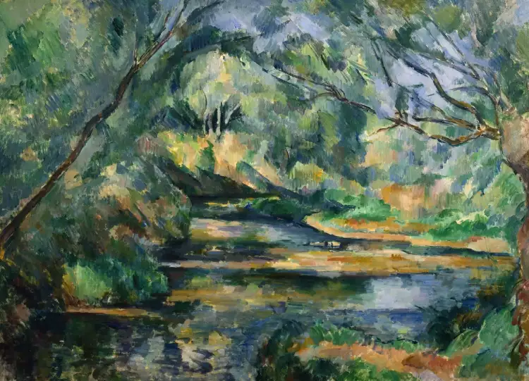 Лес на картинах, или лесной пейзаж. Поль Сезанн. «Ручей», 1900 Лес на картинах, или лесной пейзаж. Поль Сезанн. «Ручей», 1900