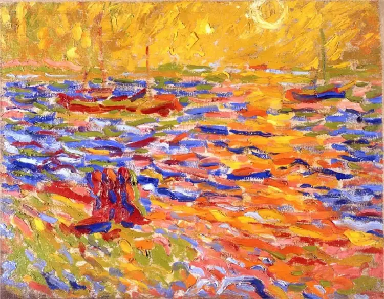 Макс Пехштейн. «Речной пейзаж», 1907