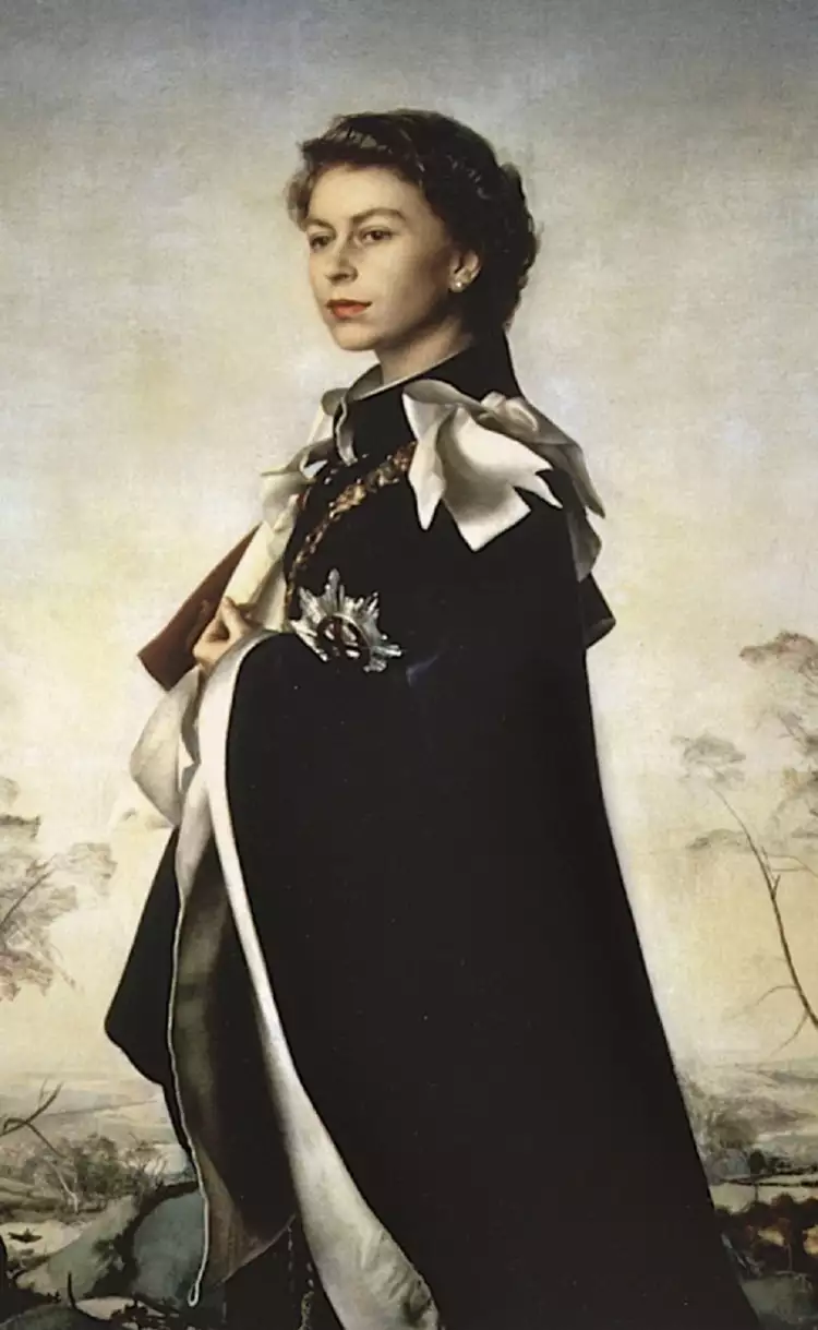 Пьетро Аннигони. «Портрет королевы Елизаветы», 1956