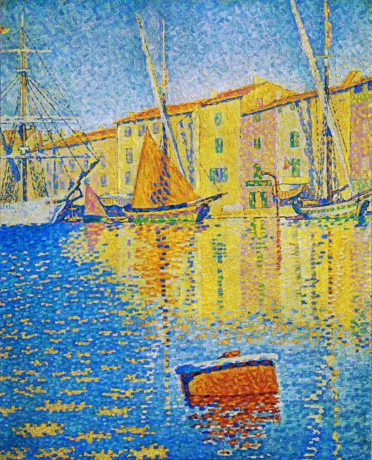 Поль Синьяк. «Сен-Тропе. Красный буй», 1895