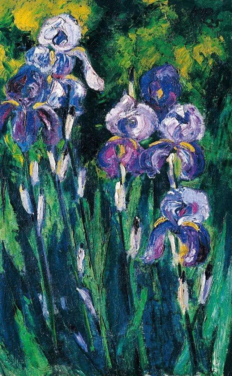 Макс Пехштейн. «Ирисы в вечернем сумраке», 1925