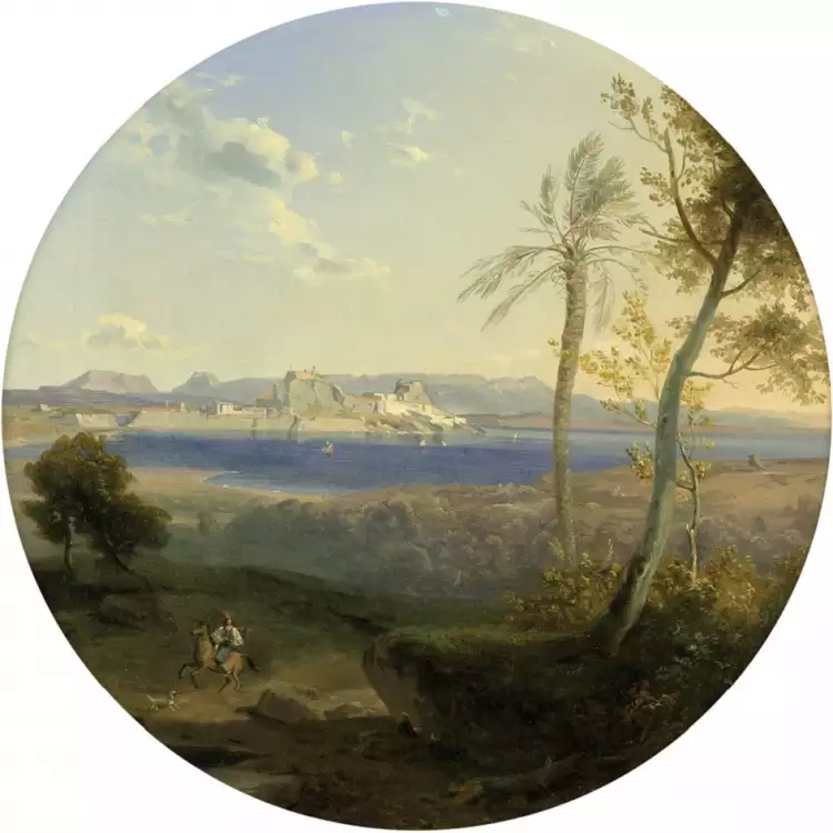 Карл Ротман. Картина «Корфу», 1837