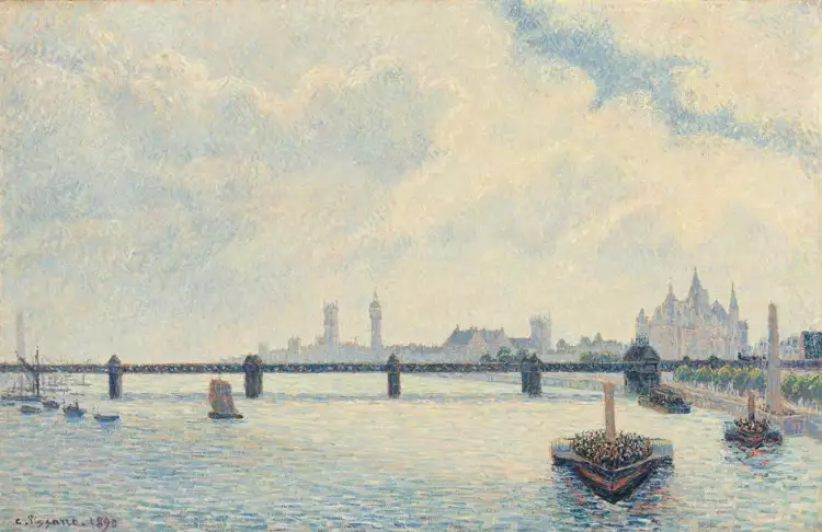 Камиль Писсарро. «Мост Чаринг-Кросс, Лондон», 1890 Камиль Писсарро. «Мост Чаринг-Кросс, Лондон», 1890