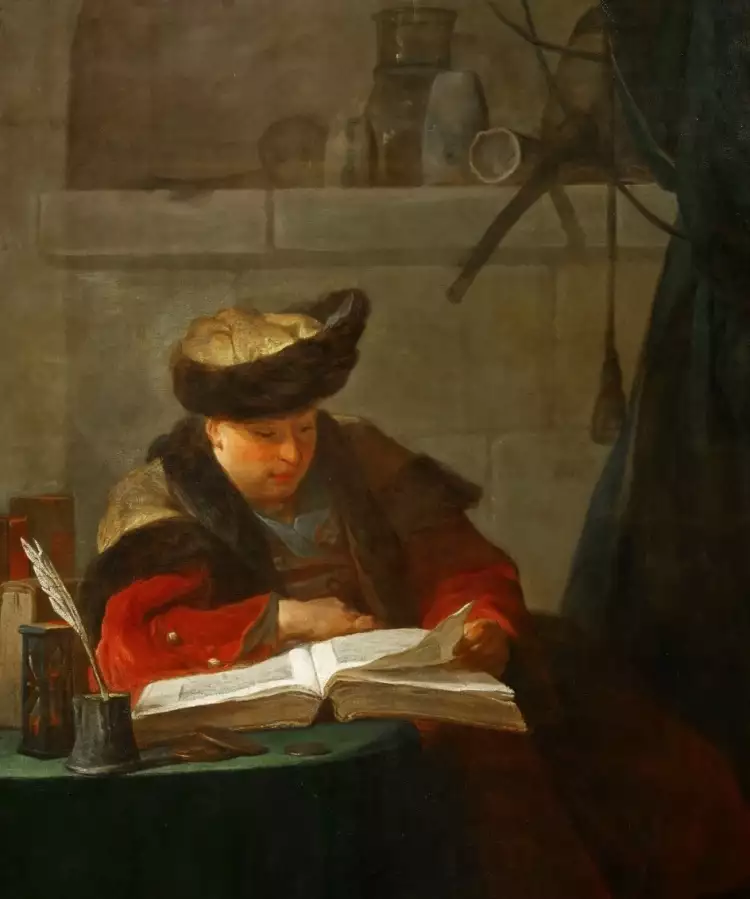 Жан Батист Симеон Шарден. Картина «Художник Жозеф Авед», 1734 Жан Батист Симеон Шарден. Картина «Художник Жозеф Авед», 1734