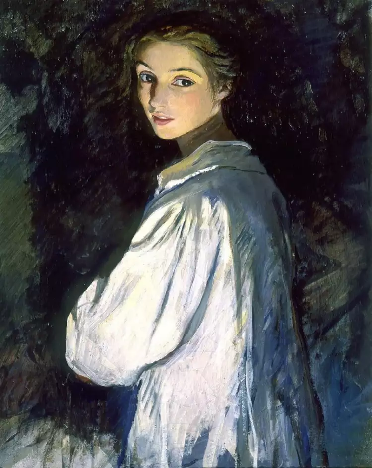 Зинаида Серебрякова. Картина «Девушка со свечой. Автопортрет», 1911