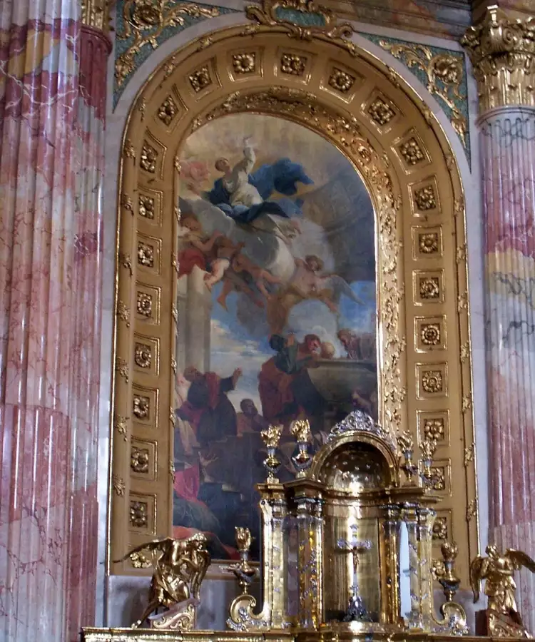 Андреа Поццо. Главный алтарь Иезуитской церкви в Вене, 1703-1709