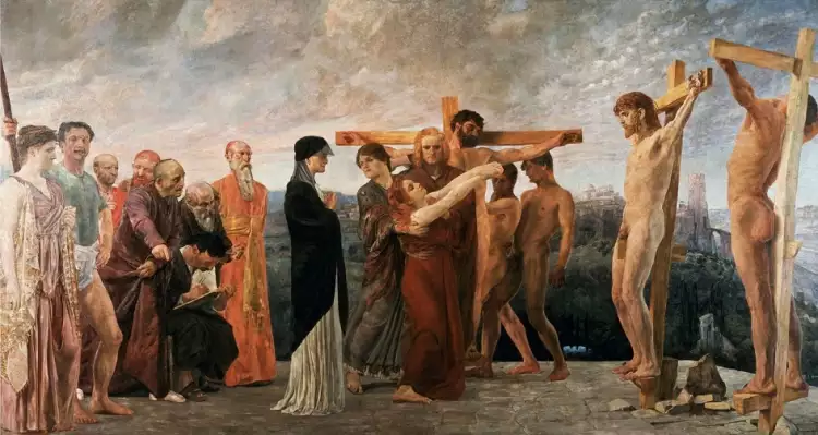 Макс Клингер. Картина «Распятие», 1890 Макс Клингер. Картина «Распятие», 1890