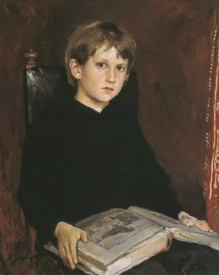 Дети на картинах известных художников. Виктор Васнецов. «Портрет М. В. Васнецова в детстве»