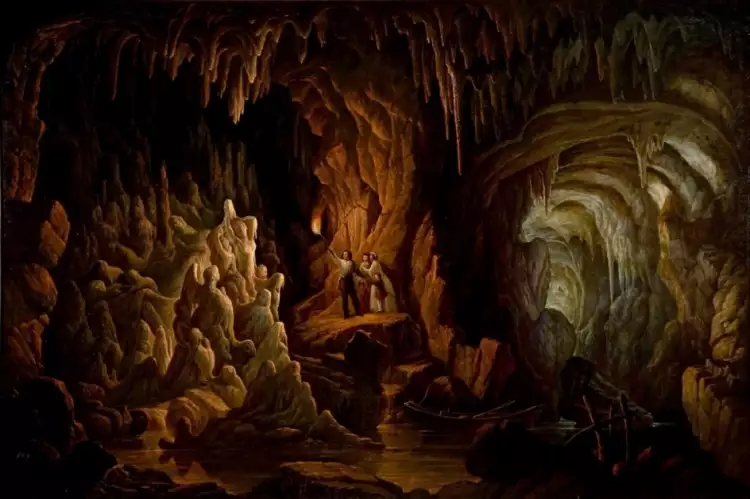 Мануэл Жозе де Араужу Порту-Алегри. Картина «Грот», 1863 Мануэл Жозе де Араужу Порту-Алегри. Картина «Грот», 1863