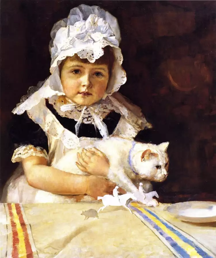 Томас Уильям Робертс. Картина «Мисс Минна Симпсон», 1886