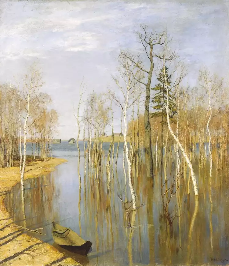 Картины русских художников о природе. Исаак Левитан. «Весна. Большая вода» Картины русских художников о природе. Исаак Левитан. «Весна. Большая вода»