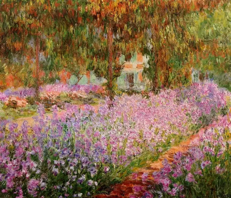 Impressionism. Claude Monet. Le Jardin de l'artiste à Giverny, 1900 Impressionism. Claude Monet. Le Jardin de l'artiste à Giverny, 1900