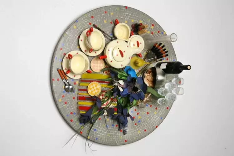 Даниэль Спёрри. Скульптура из серии Eat Art, дата неизвестна Даниэль Спёрри. Скульптура из серии Eat Art, дата неизвестна